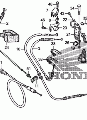 HANDLE LEVER@SWITCH@CABLE