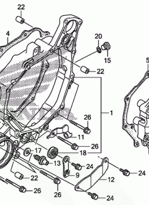 REAR CRANKCASE COVER