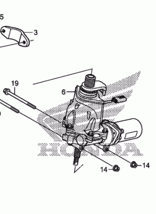 STEERING SHAFT (POWER    STEERING)                (TRX500FPE / FPM)