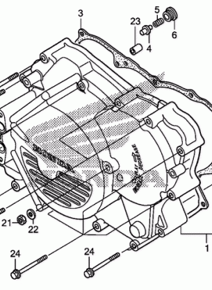 FRONT CRANKCASE COVER    (TRX500FM / FPM)