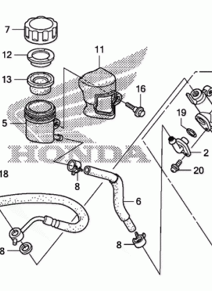 REAR BRAKE MASTER        CYLINDER