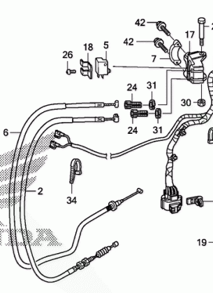 HANDLE LEVER@SWITCH@CABLE