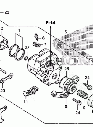 REAR BRAKE CALIPER