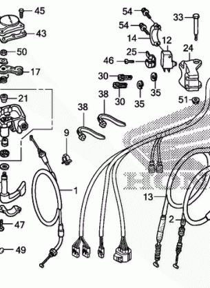 HANDLE LEVER@SWITCH@CABLE