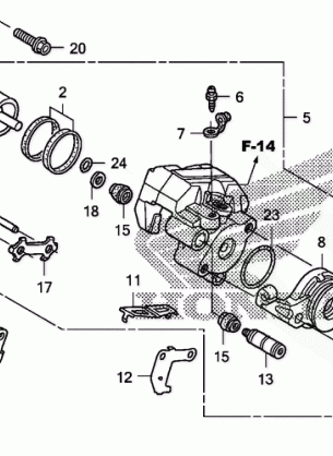 REAR BRAKE CALIPER