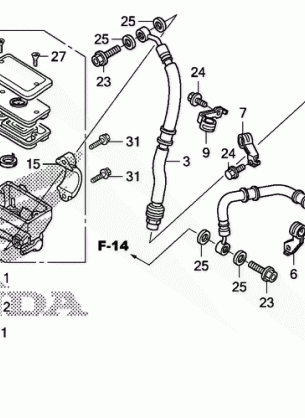 FRONT BRAKE MASTER       CYLINDER