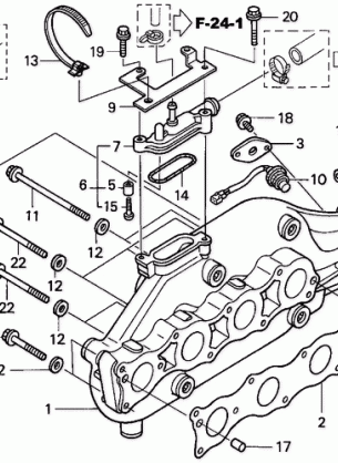 EXHAUST MANIFOLD         (NON-TURBO)