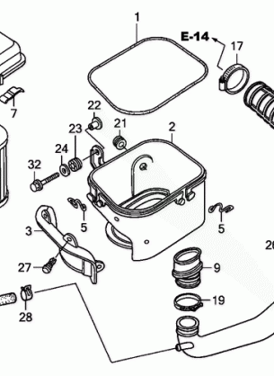 AIR CLEANER (TURBO)      ('05-)