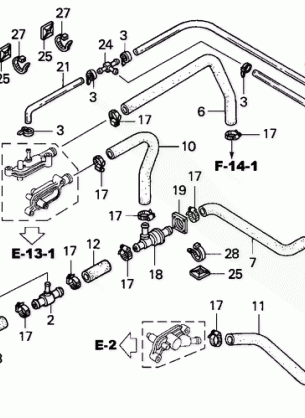 WATER HOSE (NON-TURBO)