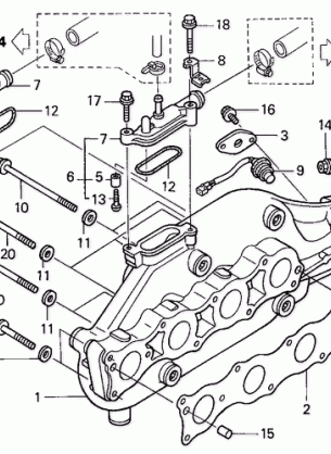 EXHAUST MANIFOLD (TURBO)