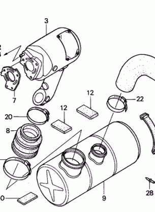 MUFFLER (TURBO / ''03-''05)