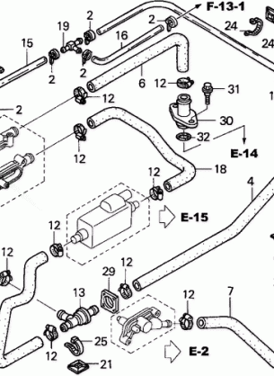 WATER HOSE (TURBO / '02)