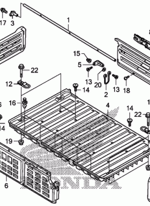 BED PLATE@REAR GATE