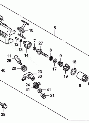 REAR BRAKE CALIPER