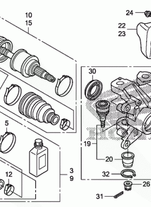 FRONT KNUCKLE@DRIVESHAFT