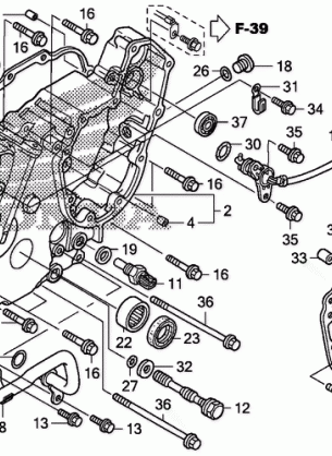 REAR CRANKCASE COVER