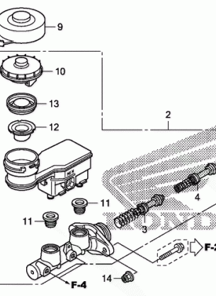 FRONT BRAKE MASTER       CYLINDER