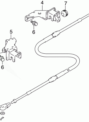 REMOTE CONTROL CABLE BRACKET