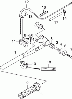 TILLER HANDLE