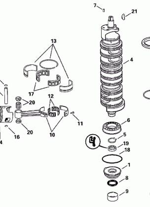 CRANKSHAFT & PISTONS