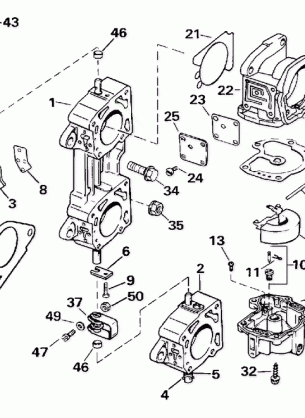 CARBURETOR & LINKAGE -- 200