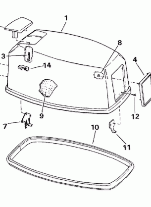 ENGINE COVER -- EVINRUDE