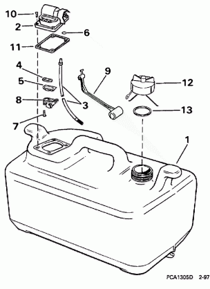 FUEL TANK -- 6 GALLON