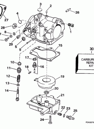 CARBURETOR -- 20SR 25R