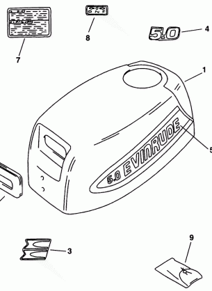 ENGINE COVER -- EVINRUDE