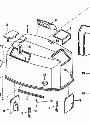 ENGINE COVER -- 105WRP MODELS