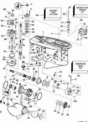 GEARCASE - STANDARD ROTATION - PX PZ TL TX TZ QX MODELS