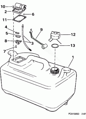 FUEL TANK -- 6 GALLON