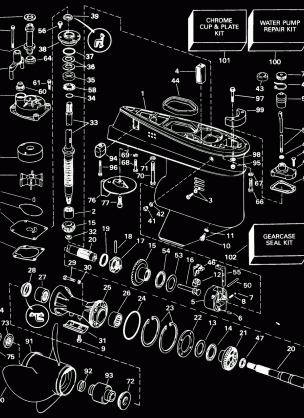 GEARCASE -- T2 & M2 MODELS ONLY