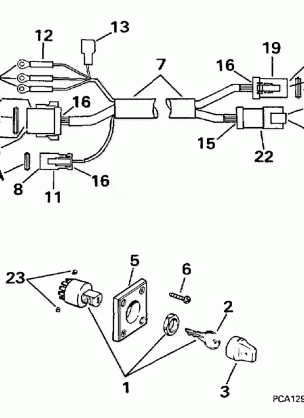 IGNITION SWITCH & CABLE -- 40TE 40TTL