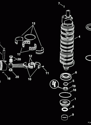 CRANKSHAFT & PISTONS