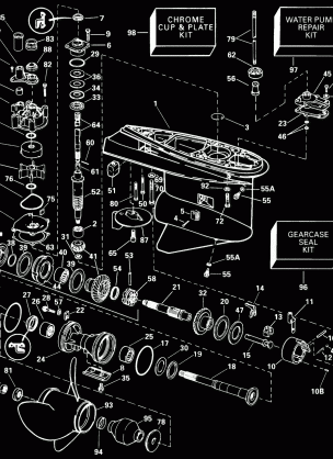 GEARCASE -- COUNTER-ROTATION -- ICX MODELS