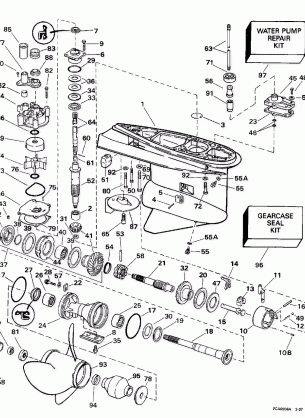 GEARCASE - COUNTER-ROTATION