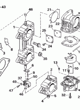 CARBURETOR & LINKAGE - 225