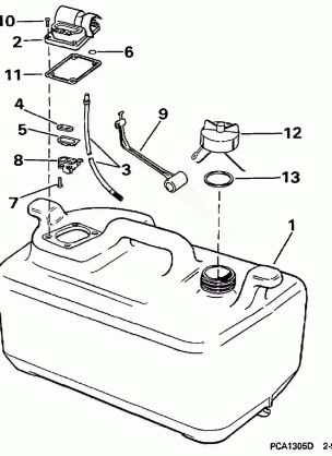 FUEL TANK - 6 GALLON