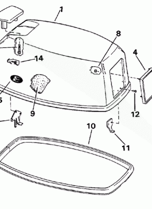 ENGINE COVER - EVINRUDE