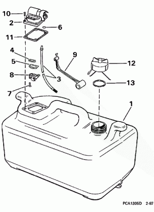 FUEL TANK - 6 GALLON