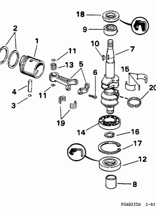 CRANKSHAFT & PISTON