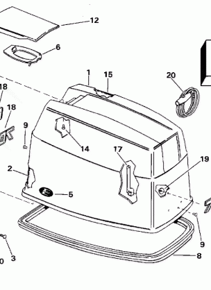 ENGINE COVER - EVINRUDE