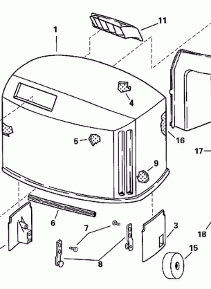 ENGINE COVER - EVINRUDE