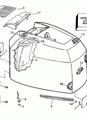 ENGINE COVER - EVINRUDE