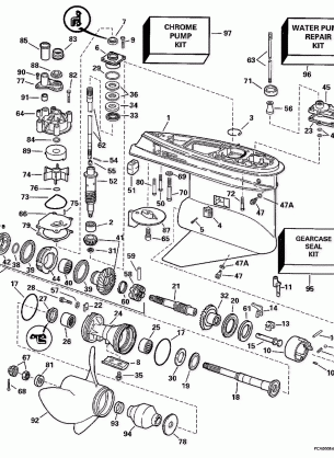 GEARCASE - COUNTER-ROTATION