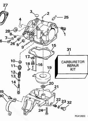 CARBURETOR 20SE 20SEL 25E 25EL