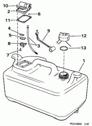 FUEL TANK - 6 GALLON