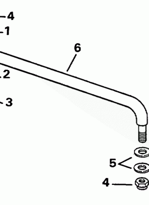 STEERING LINK KIT WITHOUT TRIM & TILT