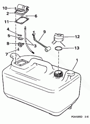 FUEL TANK - 6 GALLON